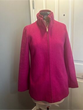 J. Crew Factory Pink Wool Blend City Coat – Women’s Size 4